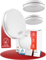 ALPENLUFT detektor dima z 10-letno baterijo - set 3 kosov