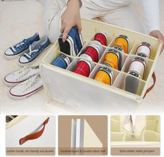 PATINAO zložljiva škatla za shranjevanje čevljev s prozornim pokrovom