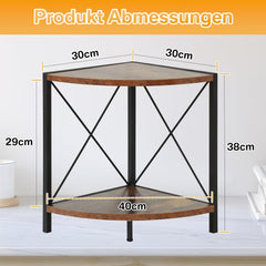 SAFONA lesena kotna kuhinjska polica z 2 nivojema