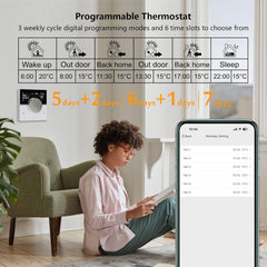 KETOTEK pametni WiFi termostat za vodno talno ogrevanje