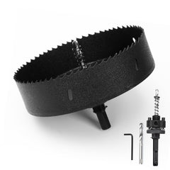 MOXPIFY bimetalna kronska žaga Ø 162 mm – s SDS Plus nastavkom in šesterokotnim držalom