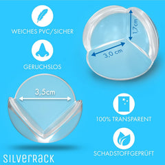 9x SILVERRACK prozorna zaščita za vogale in robove