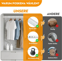 POSKENA teleskopska garderobna palica 43–131 cm