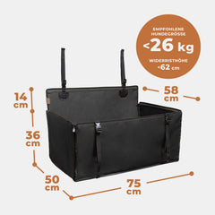 Sedež za pse WUGLO do 26 kg - velikost L