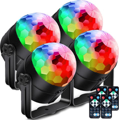 4x CATPOWER disco LED luč z daljincem