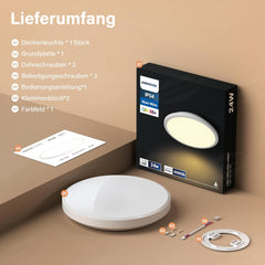 JONMONSM 24 W LED stropna svetilka – 3000 K, toplo bela