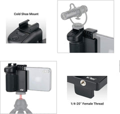 Držalo za telefon s snemalnim gumbom  za iPhone 16, 15, 14, 13, 12, 11 Pro Max, Galaxy S23 Ultra/23/22 in Android