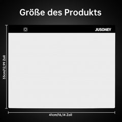 JUSONEY Svetlobna A3 podloga za risanje in ustvarjanje