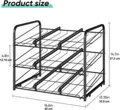 NANDAE 3-nivojski nastavljivi organizator pločevink - set 2 kosa