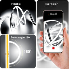 LUKTIX 2 m COB LED trak 6000 K z daljincem