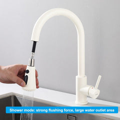 TONDIY 360° vrtljiva kuhinjska pipa z izvlečno prho in 3 načini curka