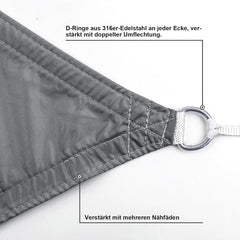 SUNNY GUARD trikotno vodoodporno senčno jadro – 3 × 3 × 4,25 m