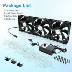 WOWFAST PC ventilator z napajalnim vtičem in brezstopenjskim regulatorjem hitrosti