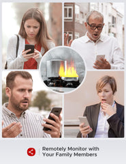 Pametni Wi-Fi dimni alarm z zamenljivo baterijo in funkcijo samopreizkusa