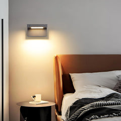 KUKAK zunanja 12 W LED stenska svetilka z nastavljivim panelom 350°- 3000 K topla bela