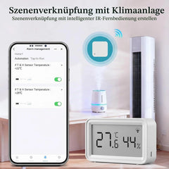 CHATTHEN Wi-Fi termometer in higrometer z LCD-zaslonom