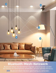 AIGOSTAR pametne LED žarnice 9 W z Bluetooth in upravljanjem prek Alexe - 6 kosov