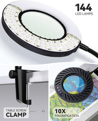 ARTDOT LED povečevalna svetilka s stojalom in 5 načini svetlobe - 10x povečava