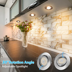 CLOKSH 85 mm 6kos Ultra Ploski Zatemnljiv Vgradni LED Reflektorji