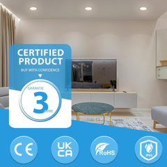 GREBEAM LED stropne vgradne svetilke, 12 W - komplet 12 kosov