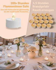 TAPPOVALY LED Čajne Svečke – Set 150 kosov