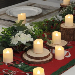 12x YUNSHENG polnilne LED čajne svečke z daljincem