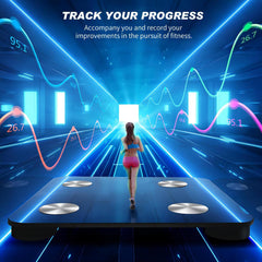 Pametna osebna tehtnica z merjenjem telesne maščobe in mišične mase - do 180 kg