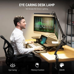 SKYLEO LED arhitekturna namizna svetilka 1300 LM nastavljiva črna