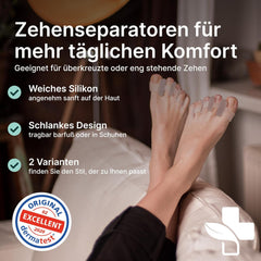 YOGAMEDIC silikonski razpiralci prstov za korekcijo hallux valgus - komplet 6 kosov