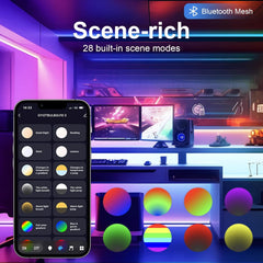 GY Pametna LED RGB zatemnljiva žarnica z Bluetooth povezavo