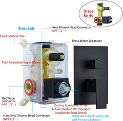 SANITEMODAR vgradni tuš sistem z dežno prho