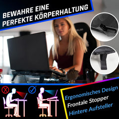 KLIM Hladilno stojalo s štirimi ventilatorji za prenosnik – rdeča