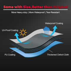 ZETTUM vodoodporna zaščitna prevleka za žar - 76 × 66 × 109 cm