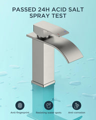 FORIOUS Kopalniška Armatura Z Vodopadnim Izlivom - 110 mm, brušen videz
