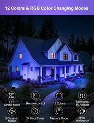 2x HEKEE 50 W RGB LED reflektor z daljincem