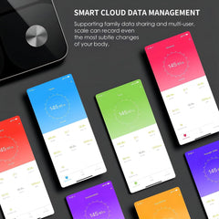 Pametna osebna tehtnica z merjenjem telesne maščobe in mišične mase - do 180 kg