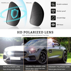 GQUEEN polarizirana pol-okvirna sončna očala z UV400 zaščito