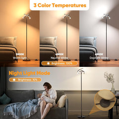 SIBRILLE vrtljiva talna svetilka z 3 barvnimi temperaturami in nočnim načinom