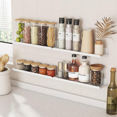 LIFEWIT komplet 4 belih akrilnih visečih polic