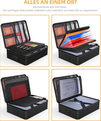 JUNDUN Ognjevarna torba za dokumente s ključavnico