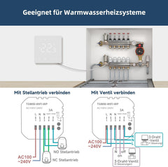BEOK CONTROLS pametni sobni termostat za vodno talno ogrevanje z brezžičnim upravljanjem