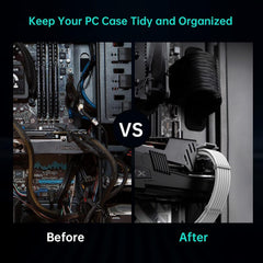 Podaljševalni napajalni kabel za grafično kartico, 16(12+4) pin na 3×8 pin, 30 cm, 600 W