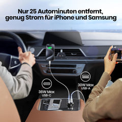 INIU Avtomobilski polnilec USB-C in USB-A