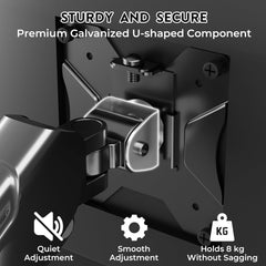 BONTEC Stenski nosilec za monitorje in TV-je 13–42” z nastavljivo višino