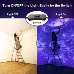 2x ONFORU UV LED reflektor z UV svetlobo, 50W