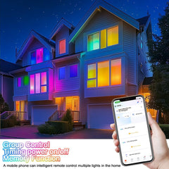 HEYESEVEN LED stropna svetilka RGB pametna Alexa/Google