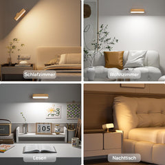 HENSAM brezžična LED stenska svetilka z baterijo