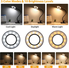 TBTEEK LED zatemnitvena svetilka s prilagodljivim vratom