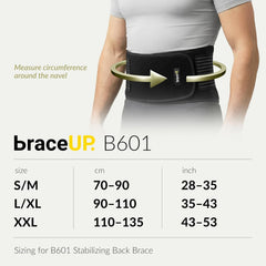 BRACEUP L/XL ledveni pas za podporo hrbtu