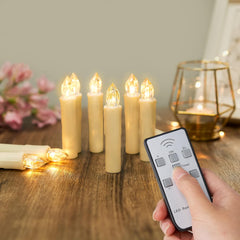 YUNSHENG komplet 30 LED božičnih svečk z daljinskim upravljalnikom